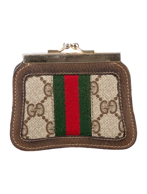 red gucci coin purse|red Gucci purse with logo.